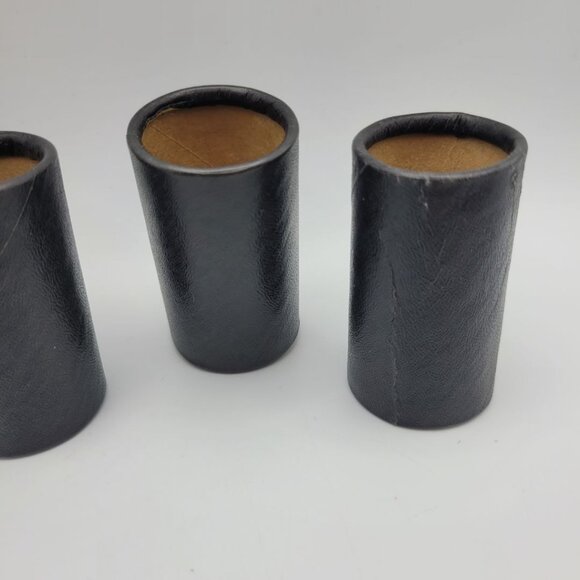 Parcheesi Replacement Shaker Cups 1989 4 Pieces Small Black Cardboard - Picture 5 of 9
